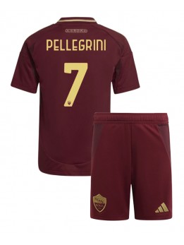 AS Roma Lorenzo Pellegrini #7 Replika Hemmakläder Barn 2024-25 Kortärmad (+ byxor)